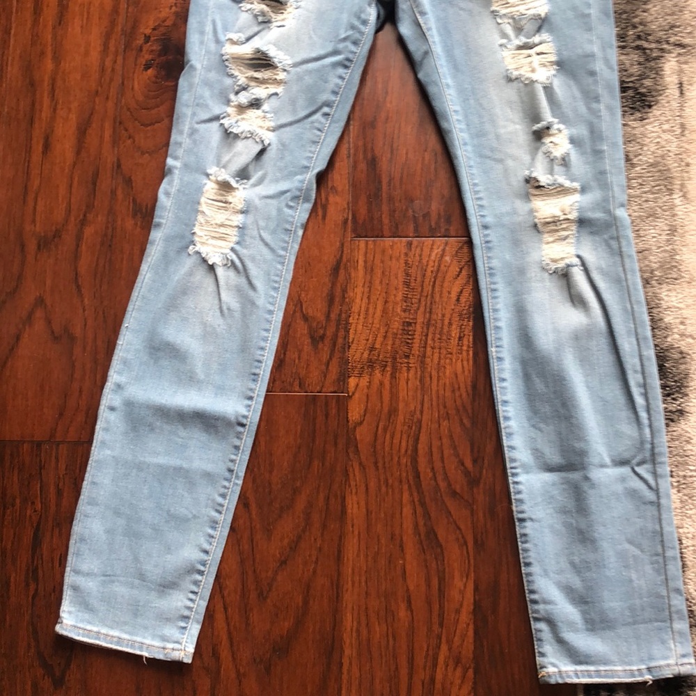 like new pacsun high rise light wash jeggings jean - Picture 4 of 8